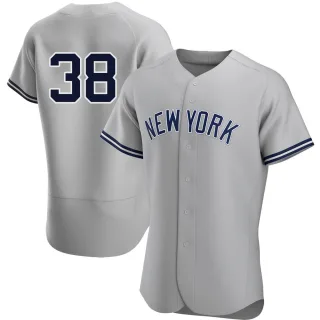 Men's Authentic Gray Ben Rortvedt New York Yankees Road Jersey