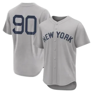 Men's Authentic Gray Estevan Florial New York Yankees 2021 Field of Dreams Jersey