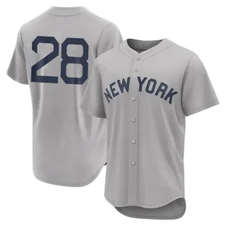 Men's Authentic Gray Josh Donaldson New York Yankees 2021 Field of Dreams Jersey