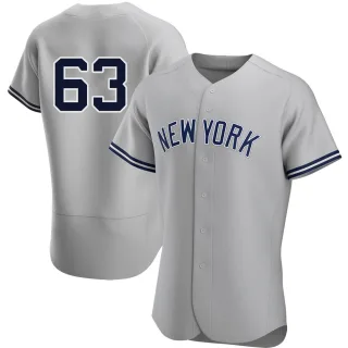 Men's Authentic Gray Lucas Luetge New York Yankees Road Jersey