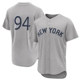 Men's Authentic Gray Matthew James Pita New York Yankees 2021 Field of Dreams Jersey