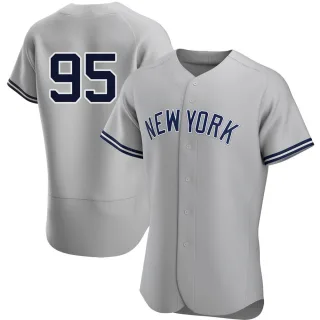 Men's Authentic Gray Oswaldo Cabrera New York Yankees Road Jersey