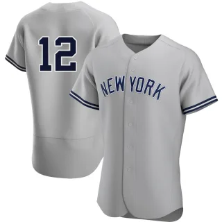 Men's Authentic Gray Troy Tulowitzki New York Yankees Road Jersey