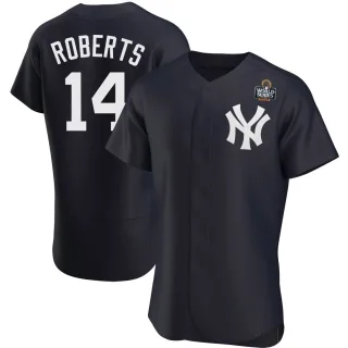 Men's Authentic Navy Brian Roberts New York Yankees Alternate 2024 World Series Jersey