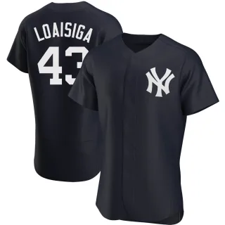 Men's Authentic Navy Jonathan Loaisiga New York Yankees Alternate Jersey