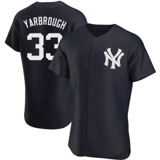 Men's Authentic Navy Ryan Yarbrough New York Yankees Alternate Jersey