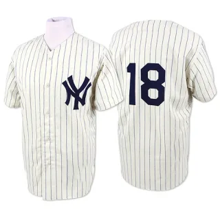 Men's Authentic White Don Larsen New York Yankees 1956 Throwback Jersey