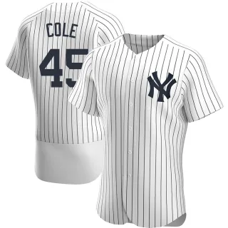 Men's Authentic White Gerrit Cole New York Yankees Home Jersey