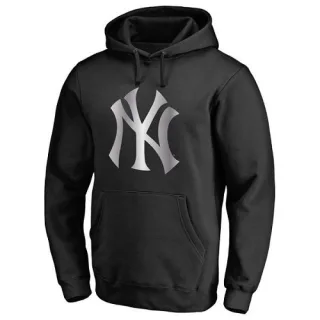 Men's Black New York Yankees Platinum Collection Pullover Hoodie -