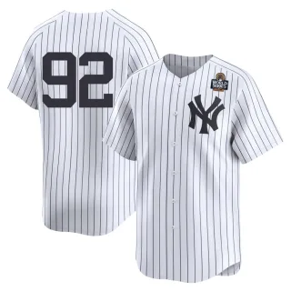 Men's Limited White Brandon Decker New York Yankees Yankee Home 2nd 2024 World Series Jersey