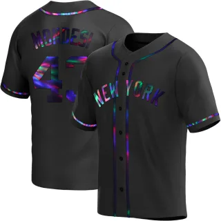 Men's Replica Black Holographic Raul Mondesi New York Yankees Alternate Jersey