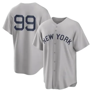 Men's Replica Gray Aaron Judge New York Yankees 2021 Field of Dreams Jersey