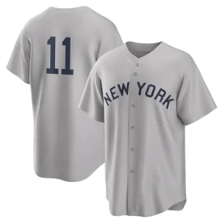 Men's Replica Gray Brett Gardner New York Yankees 2021 Field of Dreams Jersey