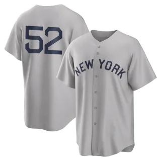 Men's Replica Gray CC Sabathia New York Yankees 2021 Field of Dreams Jersey