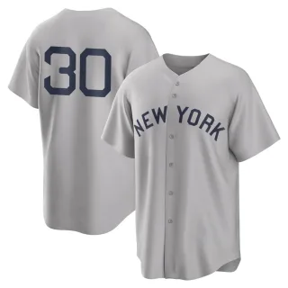 Men's Replica Gray Jay Bruce New York Yankees 2021 Field of Dreams Jersey