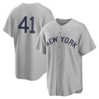 Men's Replica Gray Miguel Andujar New York Yankees 2021 Field of Dreams Jersey