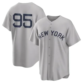 Men's Replica Gray Oswaldo Cabrera New York Yankees 2021 Field of Dreams Jersey