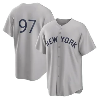 Men's Replica Gray Ron Marinaccio New York Yankees 2021 Field of Dreams Jersey