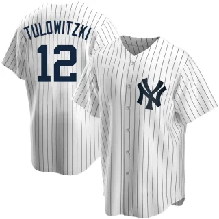 Men's Replica White Troy Tulowitzki New York Yankees Home Jersey