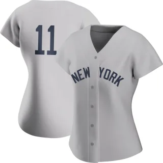 Women's Authentic Gray Brett Gardner New York Yankees 2021 Field of Dreams Jersey