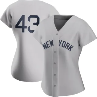 Women's Authentic Gray Jonathan Loaisiga New York Yankees 2021 Field of Dreams Jersey