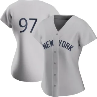 Women's Authentic Gray Ron Marinaccio New York Yankees 2021 Field of Dreams Jersey