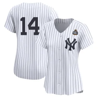 Women's Limited White Brian Roberts New York Yankees Yankee Home 2nd 2024 World Series Jersey
