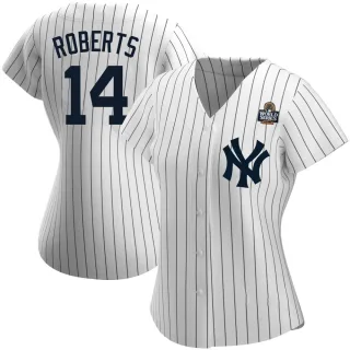 Women's Replica White Brian Roberts New York Yankees Home Name 2024 World Series Jersey