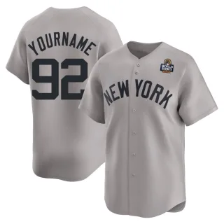 Youth Limited Gray Brandon Decker New York Yankees Away 2024 World Series Jersey