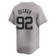 Youth Limited Gray Brandon Decker New York Yankees Away Jersey