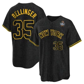 Youth Replica Black Cody Bellinger New York Yankees Snake Skin City 2024 World Series Jersey