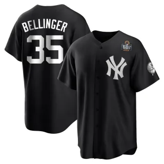 Youth Replica Black/White Cody Bellinger New York Yankees 2024 World Series Jersey