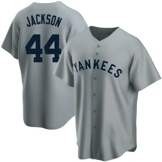Youth Replica Gray Reggie Jackson New York Yankees Road Cooperstown Collection Jersey