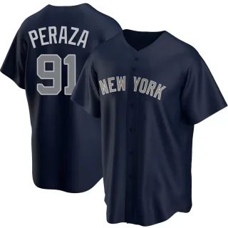 Youth Replica Navy Oswald Peraza New York Yankees Alternate Jersey