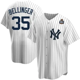 Youth Replica White Cody Bellinger New York Yankees Home 2024 World Series Jersey